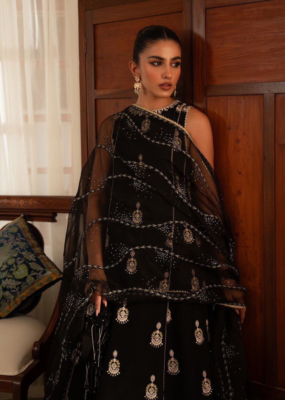 Sadaf Fawad Khan | Mehrma Wedding Formals | Midnight Melody by Sadaf Fawad Khan - Designer Dress - Type: Formal - Available at Libayah - 100% Original