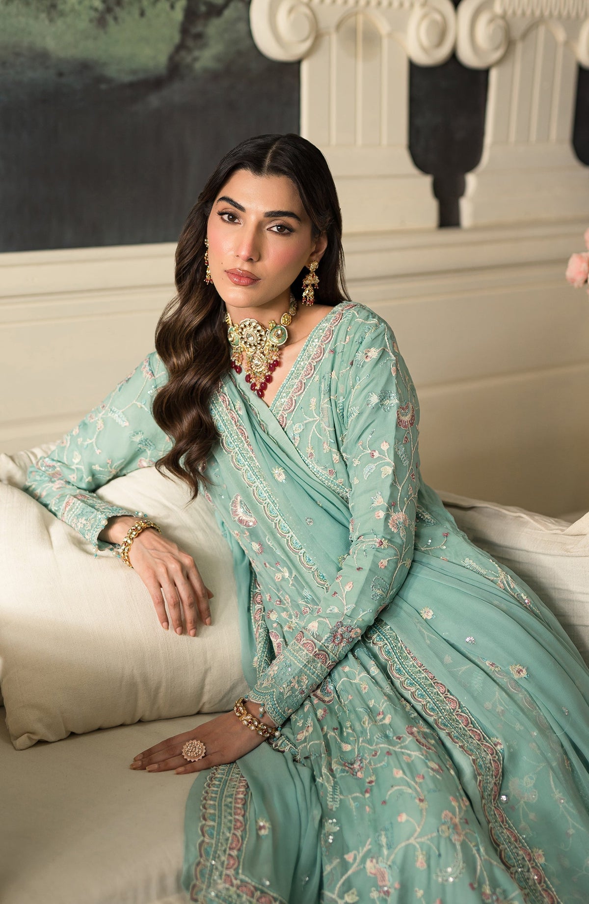 Emaan Adeel | Suave Luxury Formals 24 | AZLIN by Emaan Adeel - Designer Dress - Type: Ladies Clothes - Available at Libayah - 100% Original
