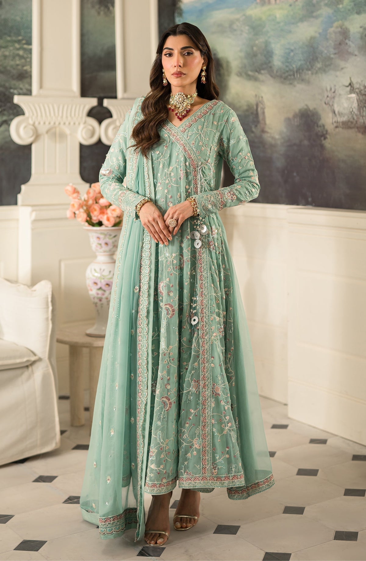 Emaan Adeel | Suave Luxury Formals 24 | AZLIN by Emaan Adeel - Designer Dress - Type: Ladies Clothes - Available at Libayah - 100% Original