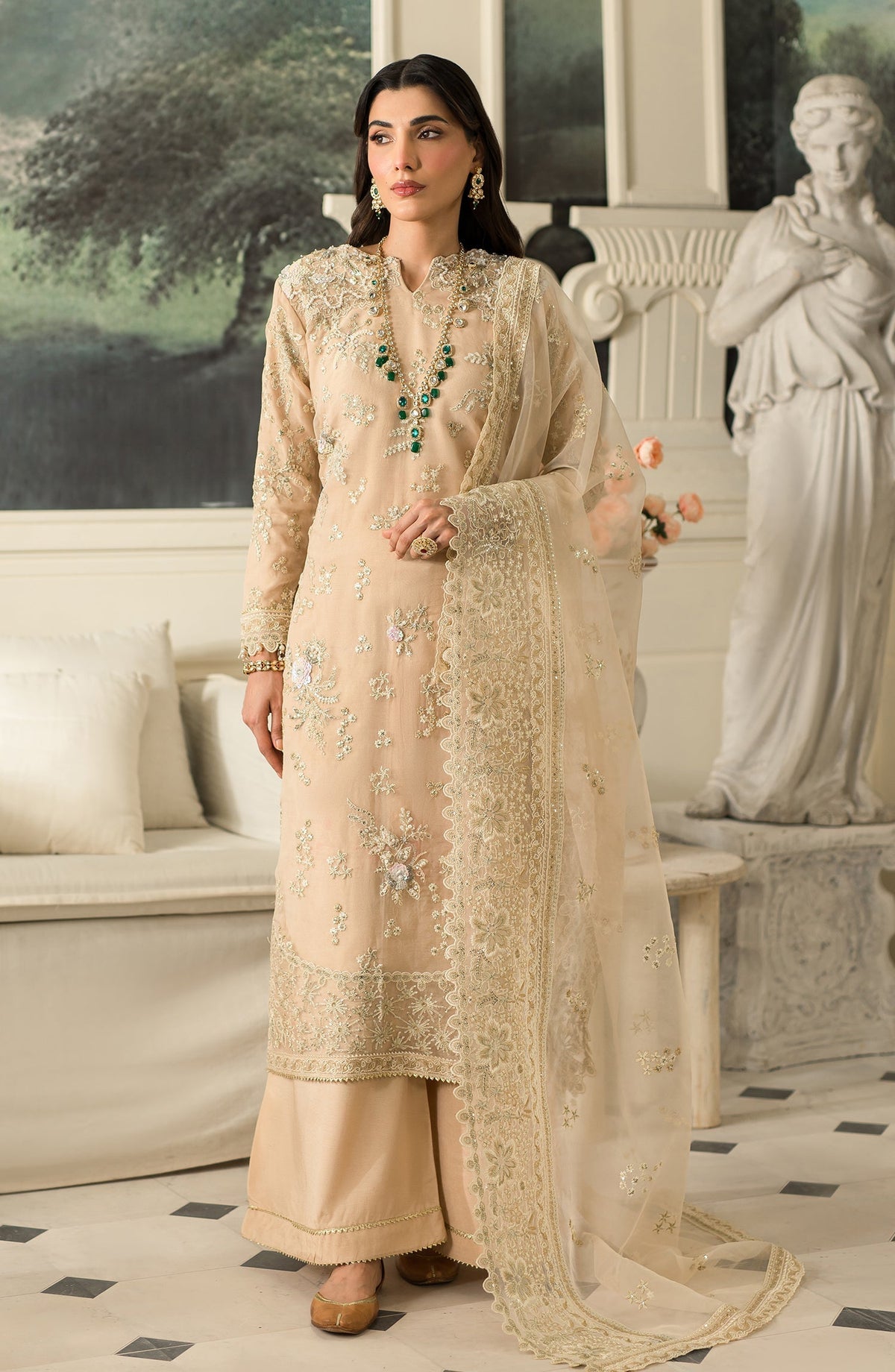Emaan Adeel | Suave Luxury Formals 24 | ARUNA by Emaan Adeel - Designer Dress - Type: Ladies Clothes - Available at Libayah - 100% Original