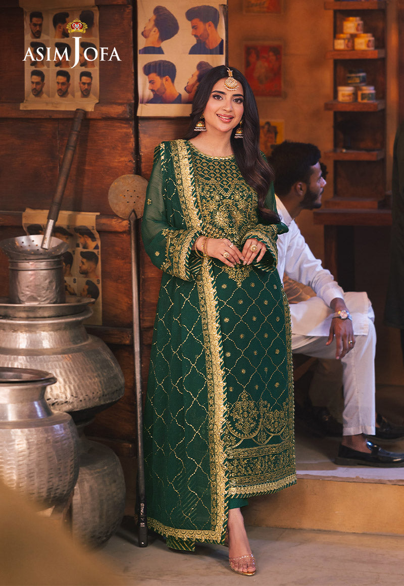 Asim Jofa | Chamkeli Formals 24 | AJKK-22 by Asim Jofa - Designer Dress - Type: Ladies Clothes - Available at Libayah - 100% Original