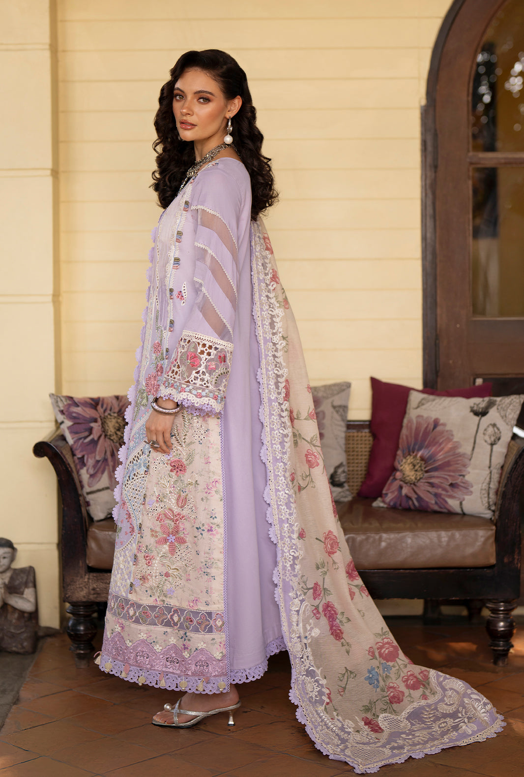 AJR Couture | Evara Luxury Lawn | Zaya - Designer Dress - Type : Ladies Clothes - Available at Libayah - 100% Original
