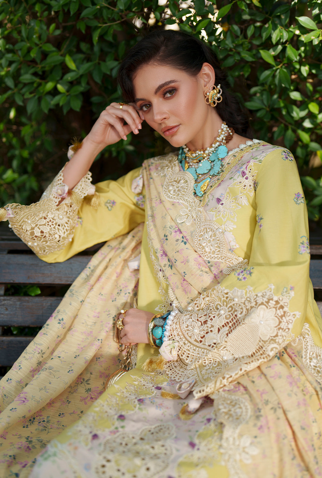 AJR Couture | Evara Luxury Lawn | Kaia - Designer Dress - Type : Ladies Clothes - Available at Libayah - 100% Original