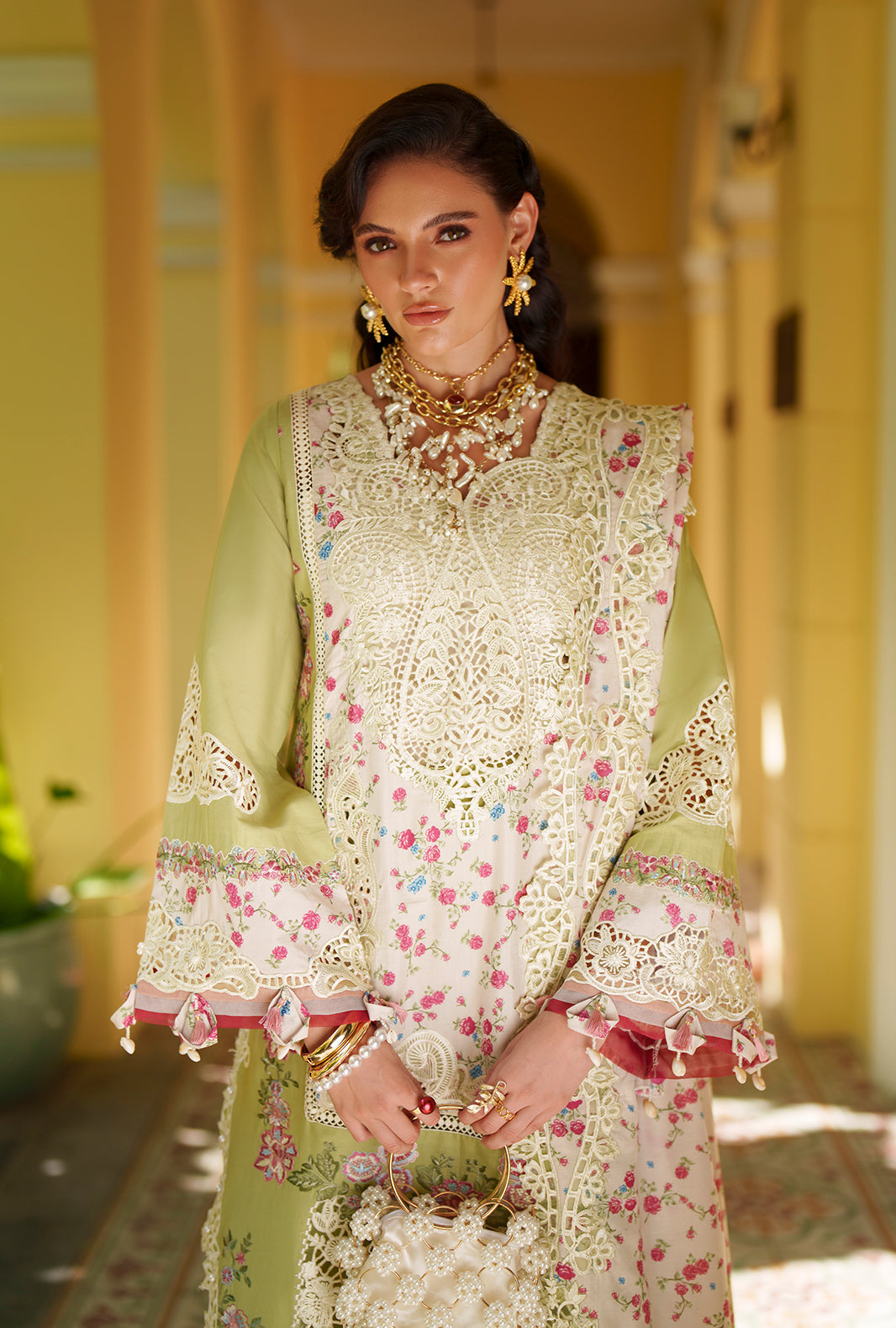 AJR Couture | Evara Luxury Lawn | Alira - Designer Dress - Type : Ladies Clothes - Available at Libayah - 100% Original