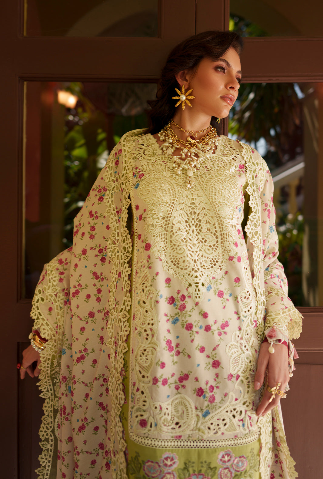 AJR Couture | Evara Luxury Lawn | Alira - Designer Dress - Type : Ladies Clothes - Available at Libayah - 100% Original