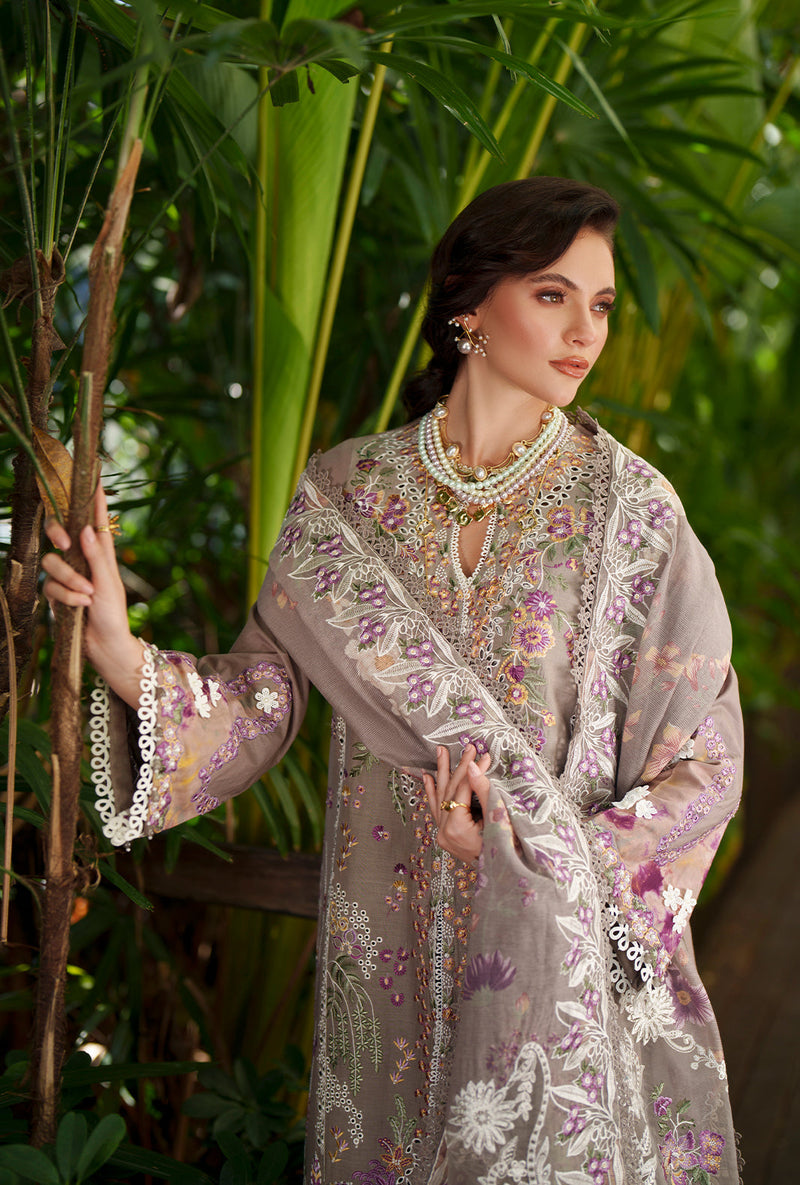 AJR Couture | Evara Luxury Lawn | Veya - Designer Dress - Type : Ladies Clothes - Available at Libayah - 100% Original