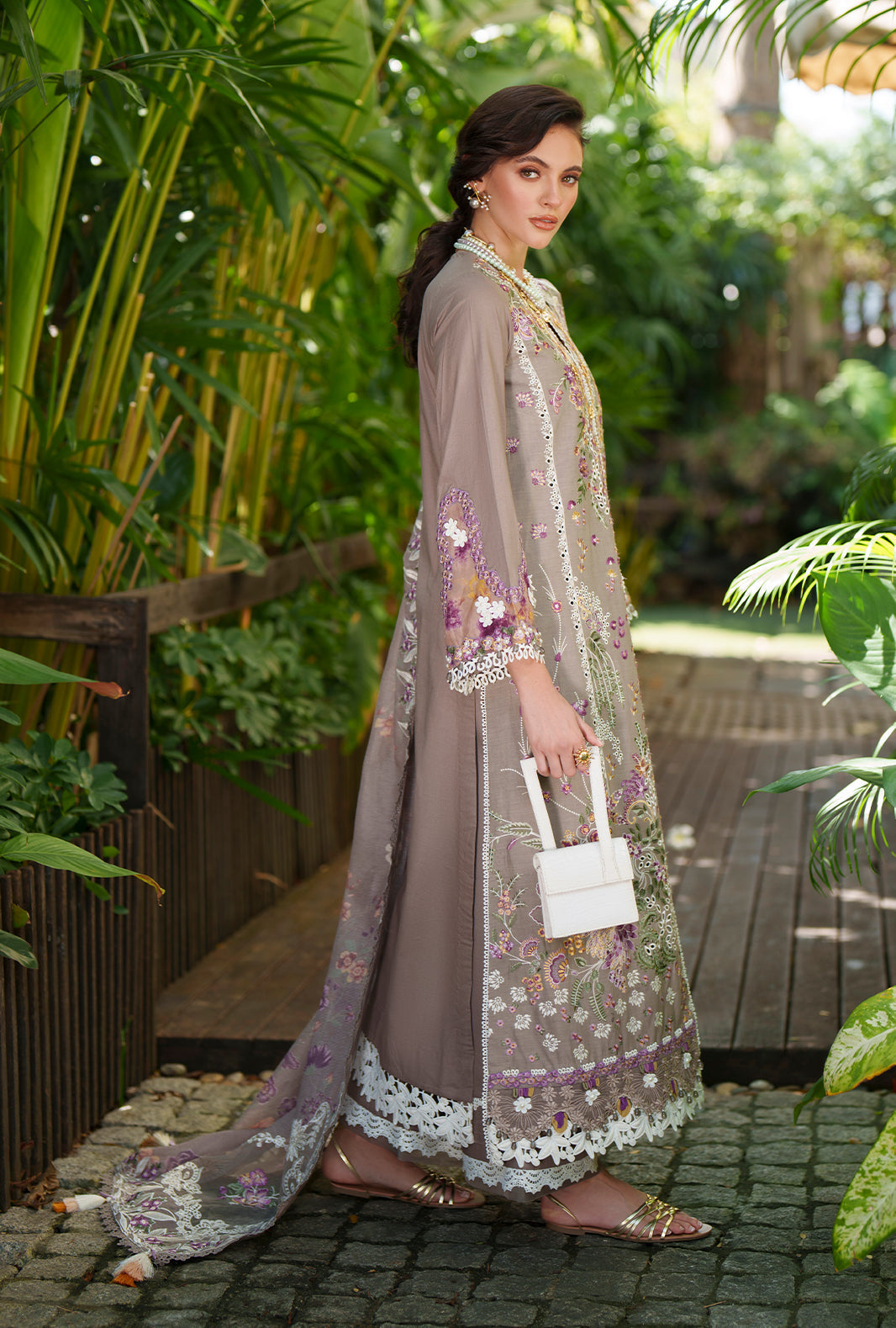 AJR Couture | Evara Luxury Lawn | Veya - Designer Dress - Type : Ladies Clothes - Available at Libayah - 100% Original