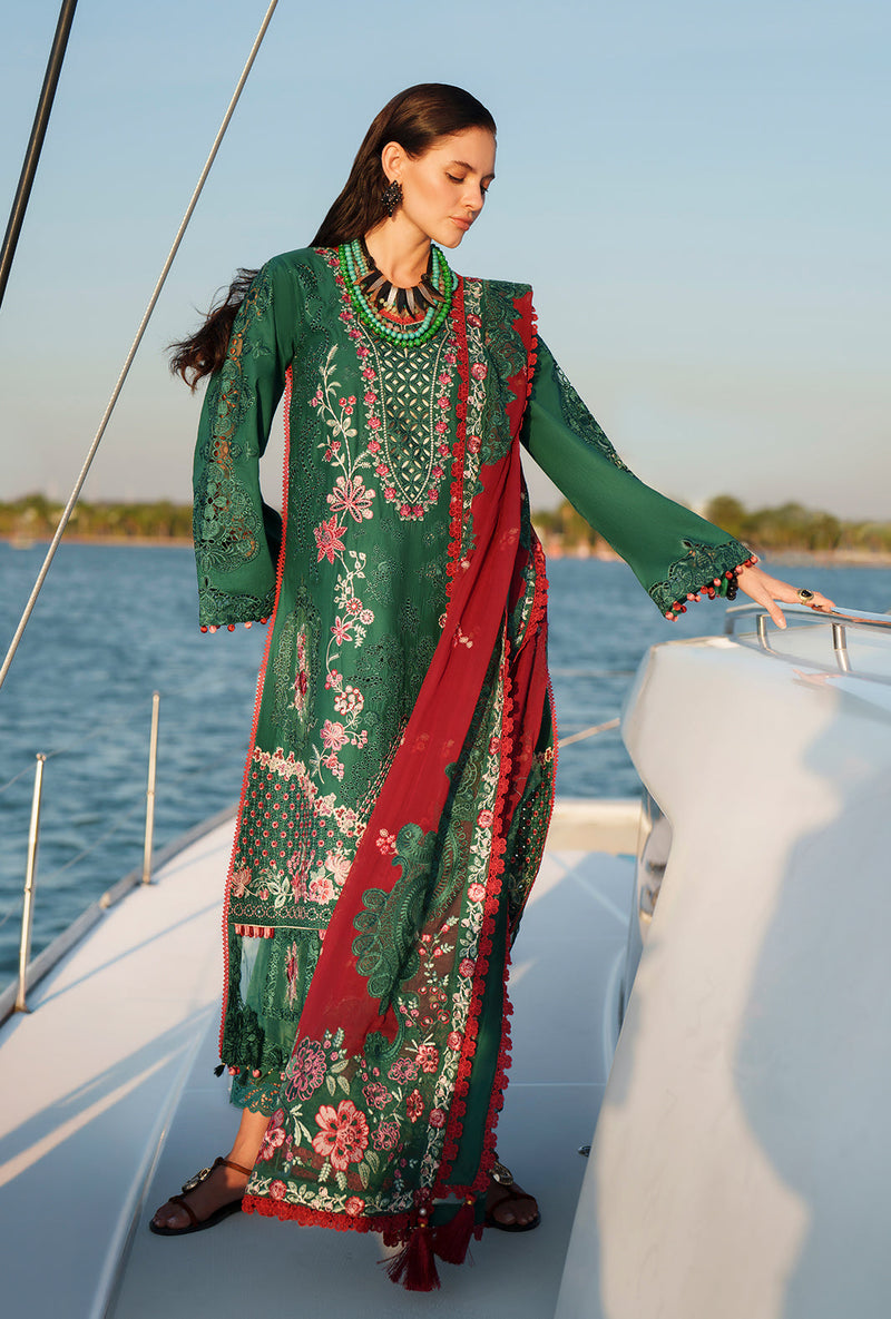 AJR Couture | Evara Luxury Lawn | Yara - Designer Dress - Type : Ladies Clothes - Available at Libayah - 100% Original