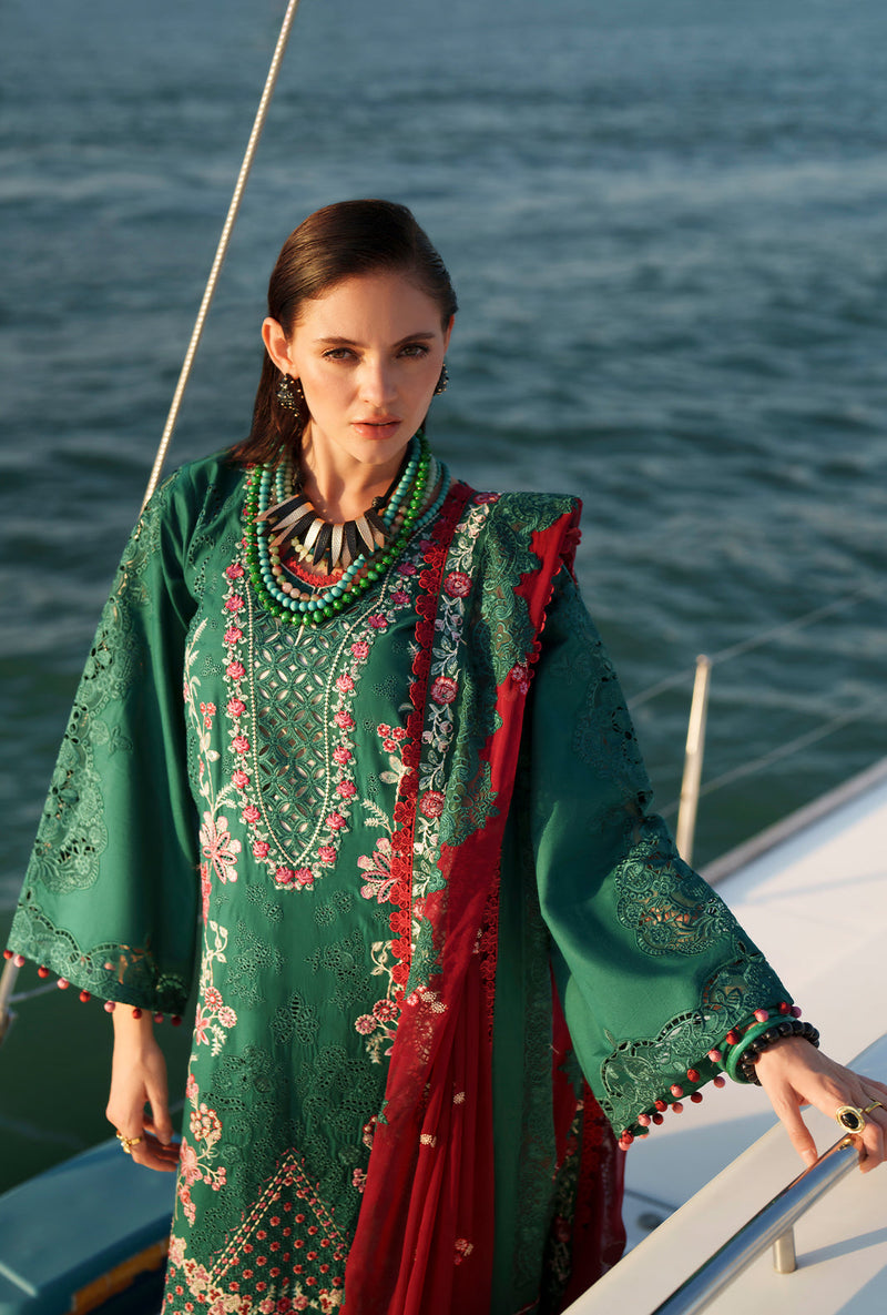 AJR Couture | Evara Luxury Lawn | Yara - Designer Dress - Type : Ladies Clothes - Available at Libayah - 100% Original