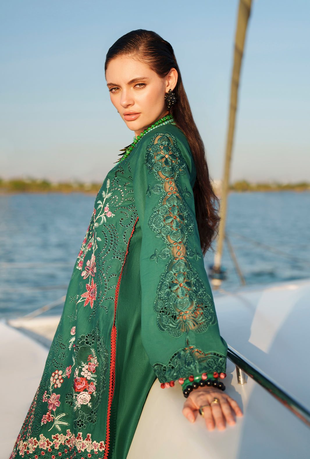 AJR Couture | Evara Luxury Lawn | Yara - Designer Dress - Type : Ladies Clothes - Available at Libayah - 100% Original