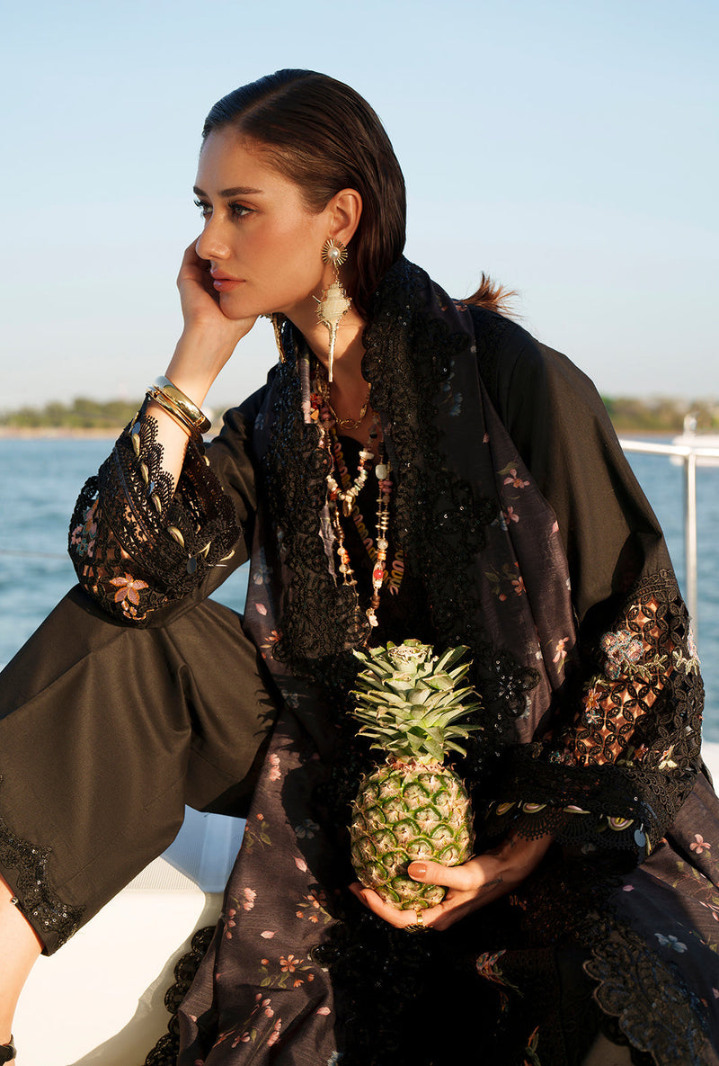 AJR Couture | Evara Luxury Lawn | Riela - Designer Dress - Type : Ladies Clothes - Available at Libayah - 100% Original