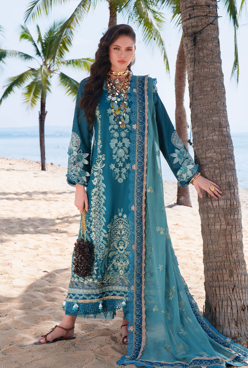 AJR Couture | Evara Luxury Lawn | Maela - Designer Dress - Type : Ladies Clothes - Available at Libayah - 100% Original