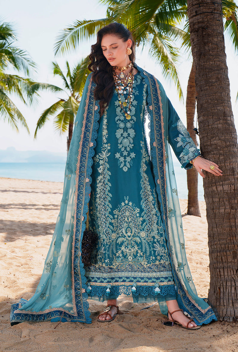 AJR Couture | Evara Luxury Lawn | Maela - Designer Dress - Type : Ladies Clothes - Available at Libayah - 100% Original