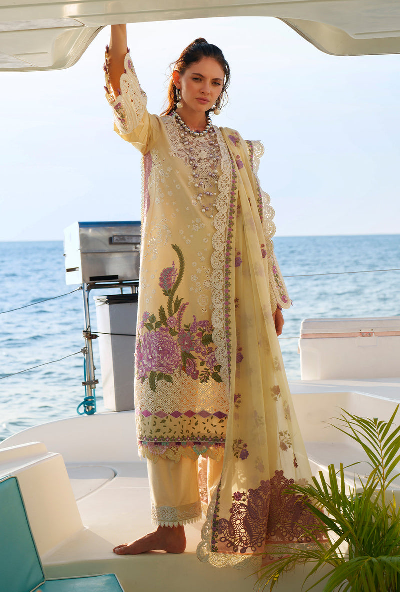 AJR Couture | Evara Luxury Lawn | Faria - Designer Dress - Type : Ladies Clothes - Available at Libayah - 100% Original
