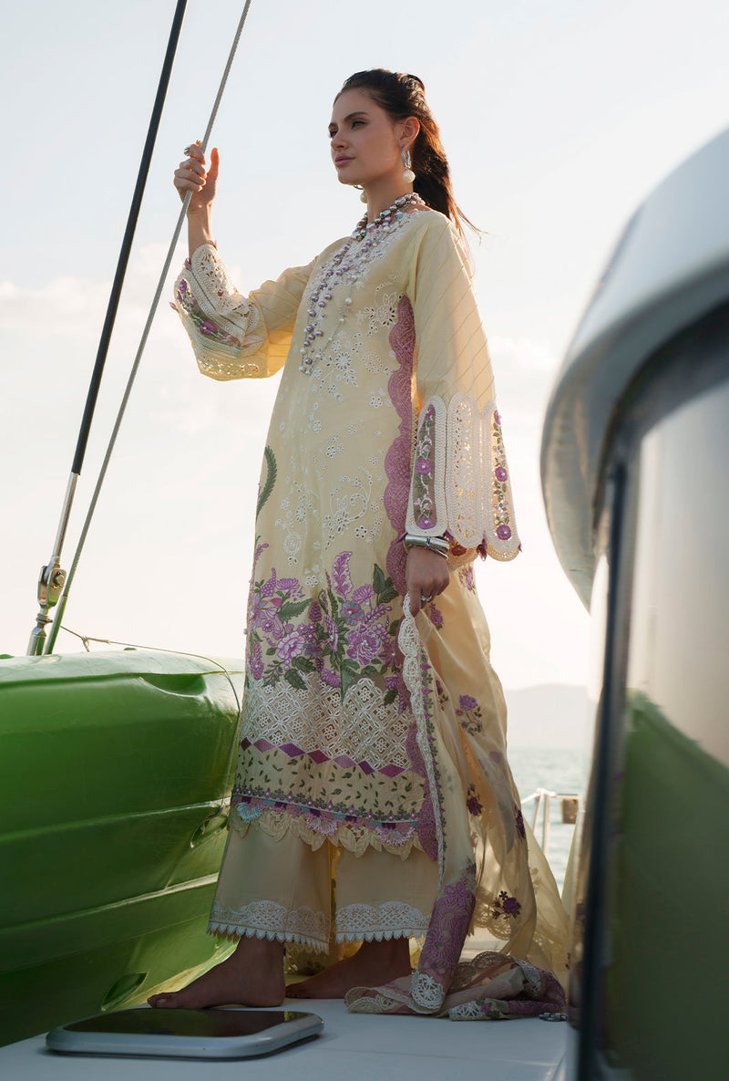 AJR Couture | Evara Luxury Lawn | Faria - Designer Dress - Type : Ladies Clothes - Available at Libayah - 100% Original