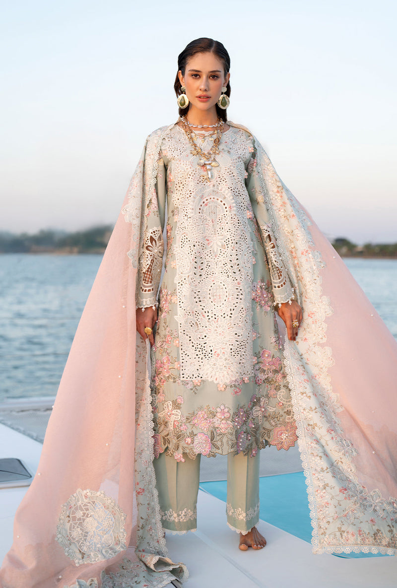 AJR Couture | Evara Luxury Lawn | Fyna - Designer Dress - Type : Ladies Clothes - Available at Libayah - 100% Original