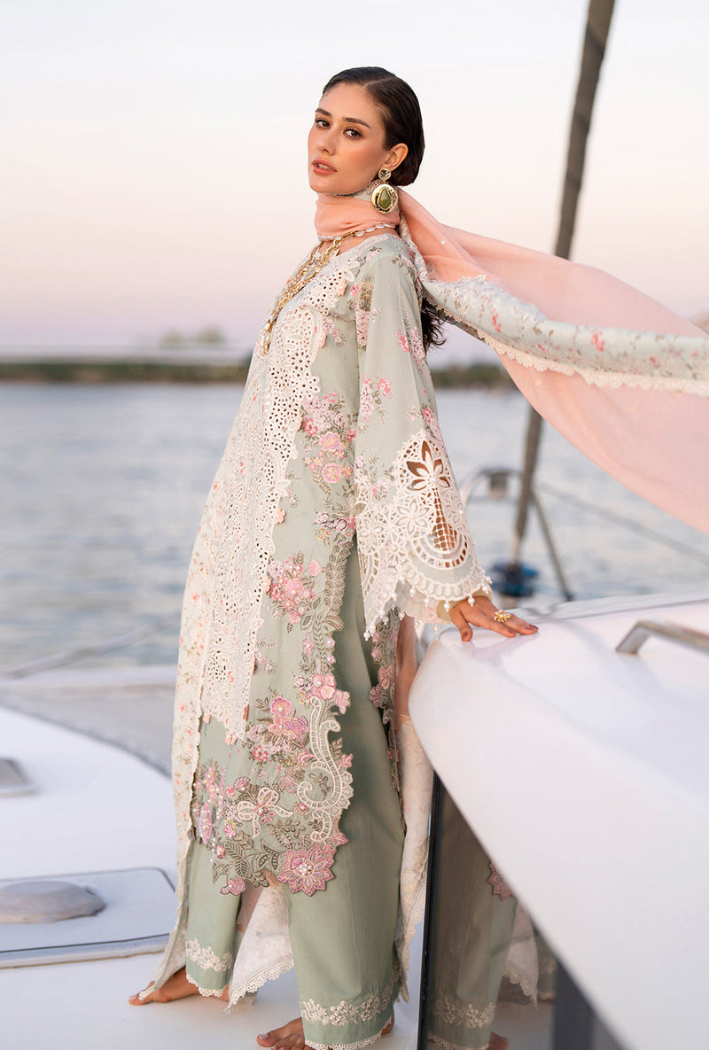 AJR Couture | Evara Luxury Lawn | Fyna - Designer Dress - Type : Ladies Clothes - Available at Libayah - 100% Original