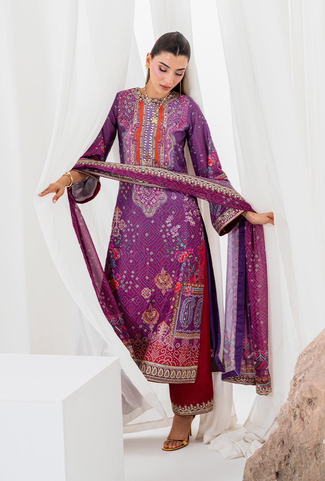 AJR Couture | Luxe Silk 26 | Solis by AJR Couture - Designer Dress  - Type : Ladies Clothes - Available at Libayah - 100% Original 
