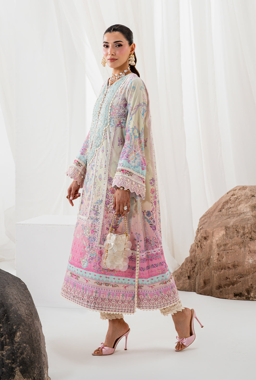 AJR Couture | Luxe Silk 26 | Zarish by AJR Couture - Designer Dress  - Type : Ladies Clothes - Available at Libayah - 100% Original 