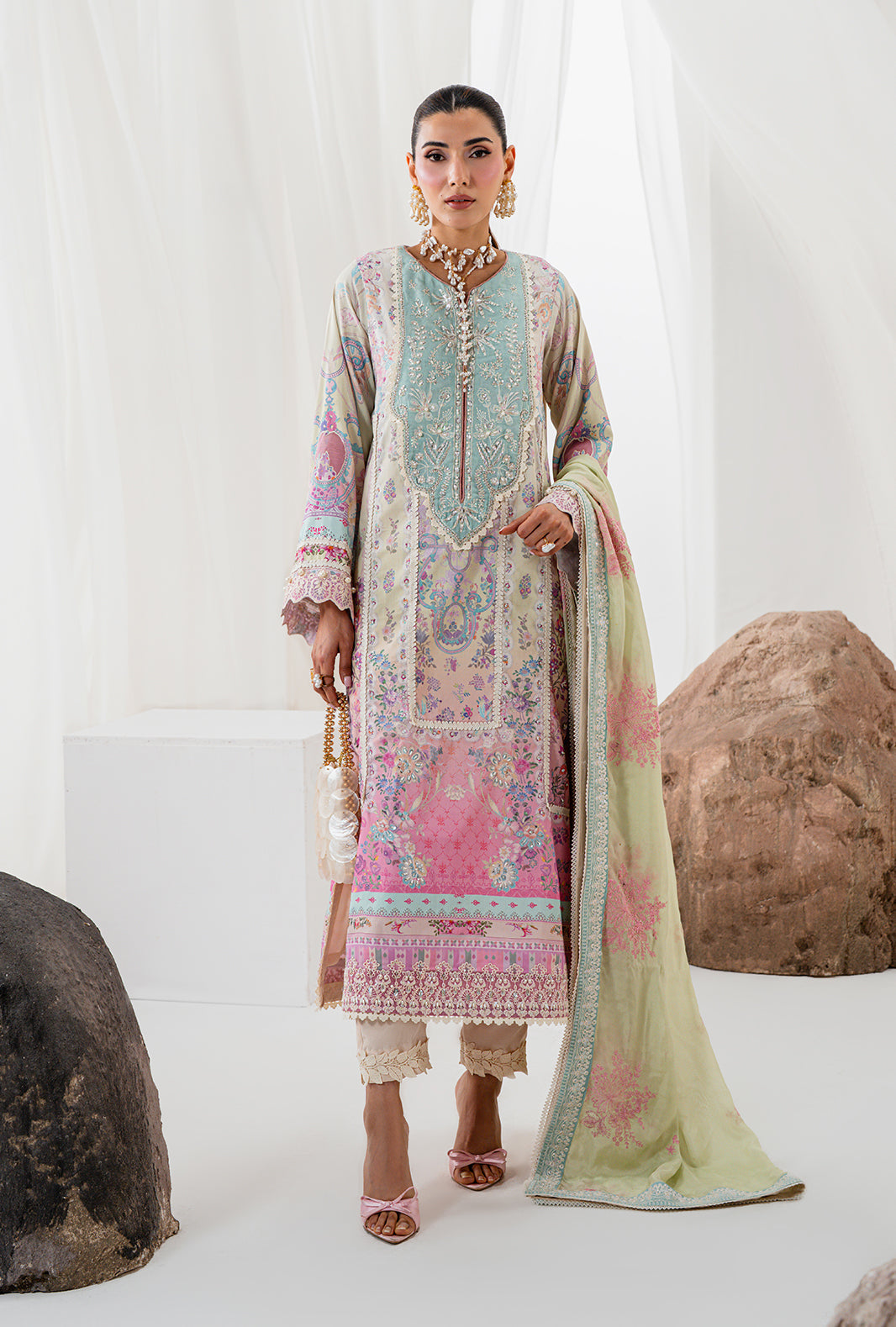 AJR Couture | Luxe Silk 26 | Zarish by AJR Couture - Designer Dress  - Type : Ladies Clothes - Available at Libayah - 100% Original 