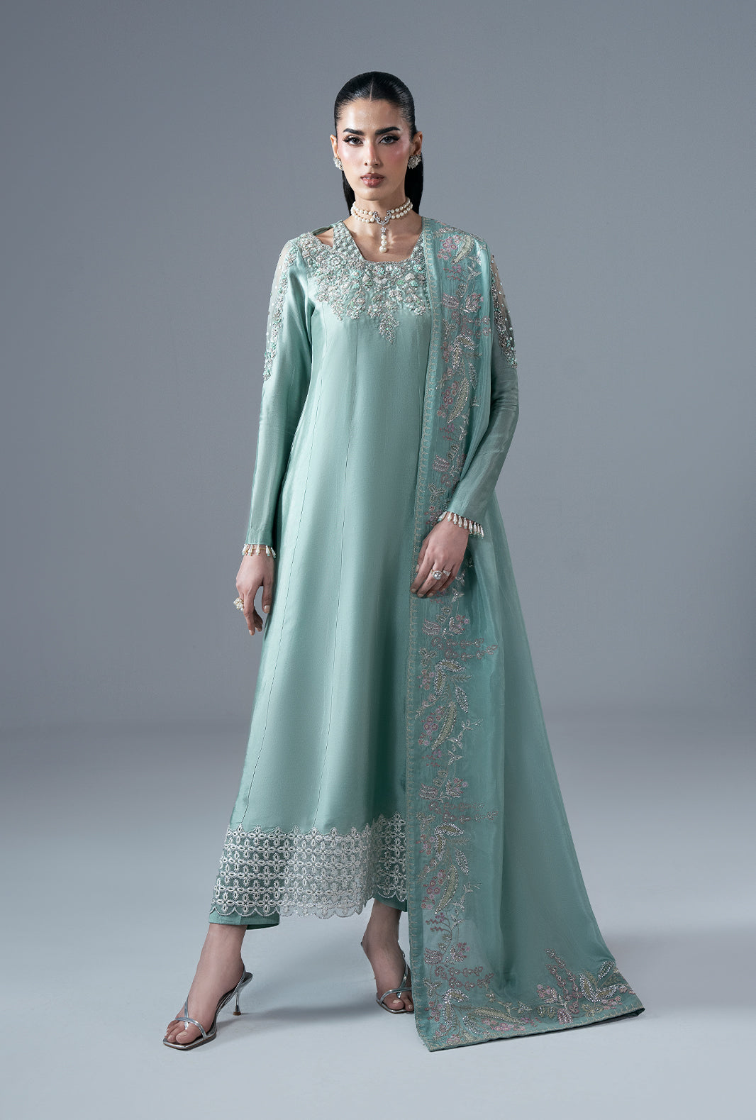Ajr Couture | Symphony Pret 26 | Marine Muse by Ajr Couture - Designer Dress  - Type : Ladies Clothes - Available at Libayah - 100% Original 