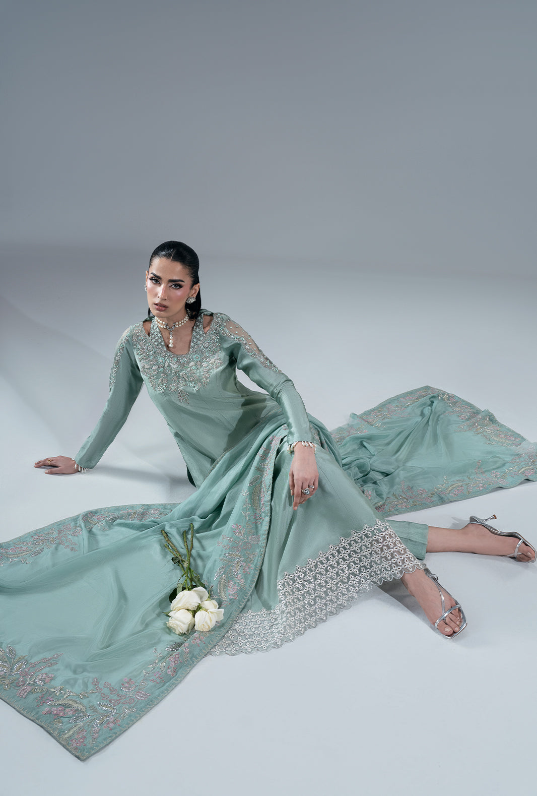 Ajr Couture | Symphony Pret 26 | Marine Muse by Ajr Couture - Designer Dress  - Type : Ladies Clothes - Available at Libayah - 100% Original 