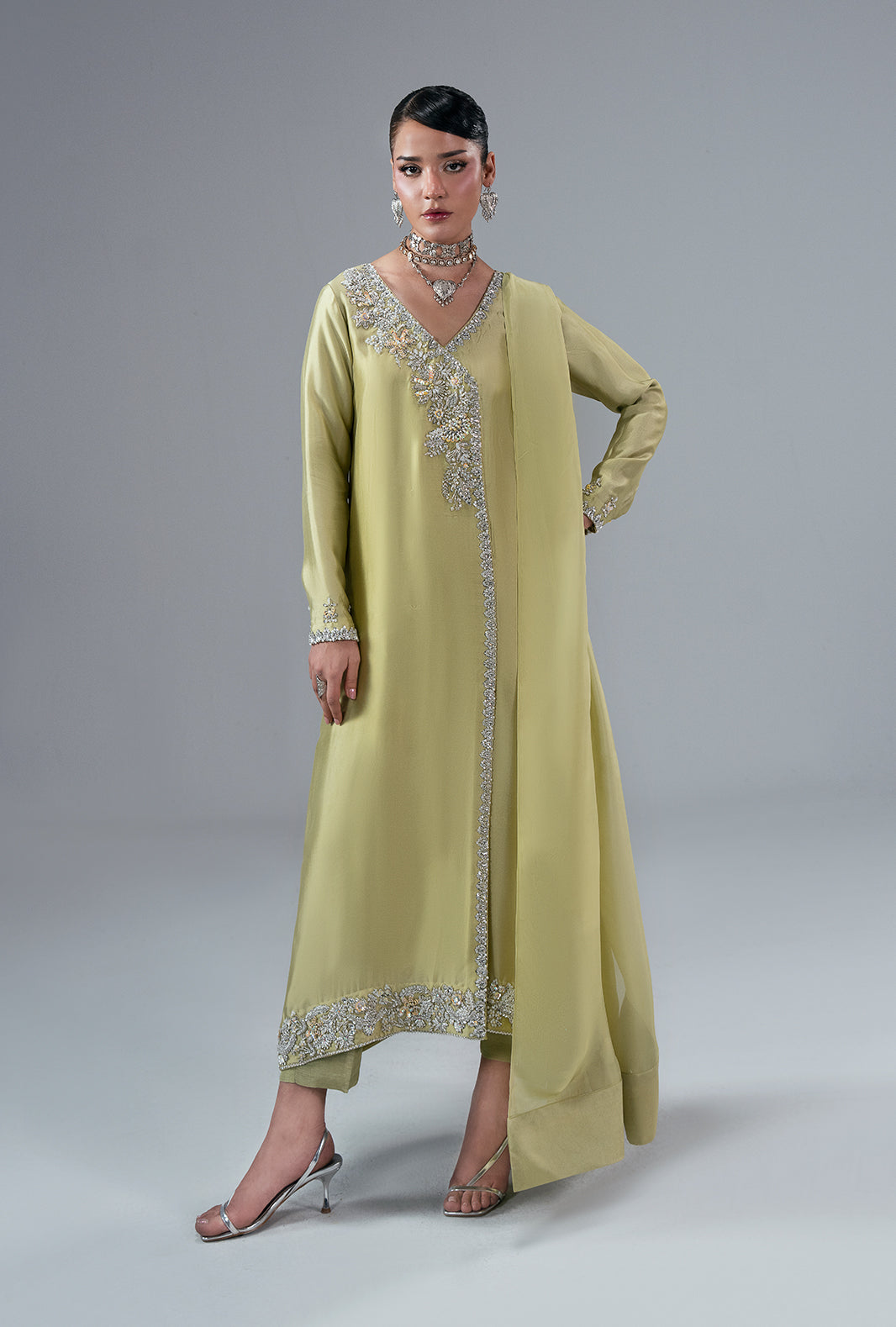 Ajr Couture | Symphony Pret 26 | Gold Dust by Ajr Couture - Designer Dress  - Type : Ladies Clothes - Available at Libayah - 100% Original 