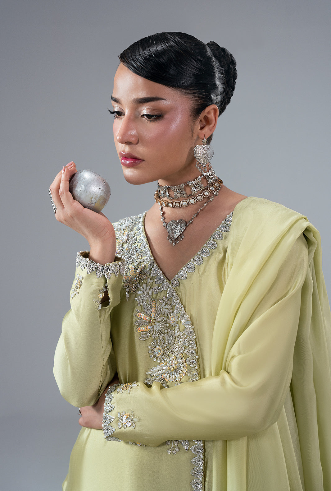 Ajr Couture | Symphony Pret 26 | Gold Dust by Ajr Couture - Designer Dress  - Type : Ladies Clothes - Available at Libayah - 100% Original 