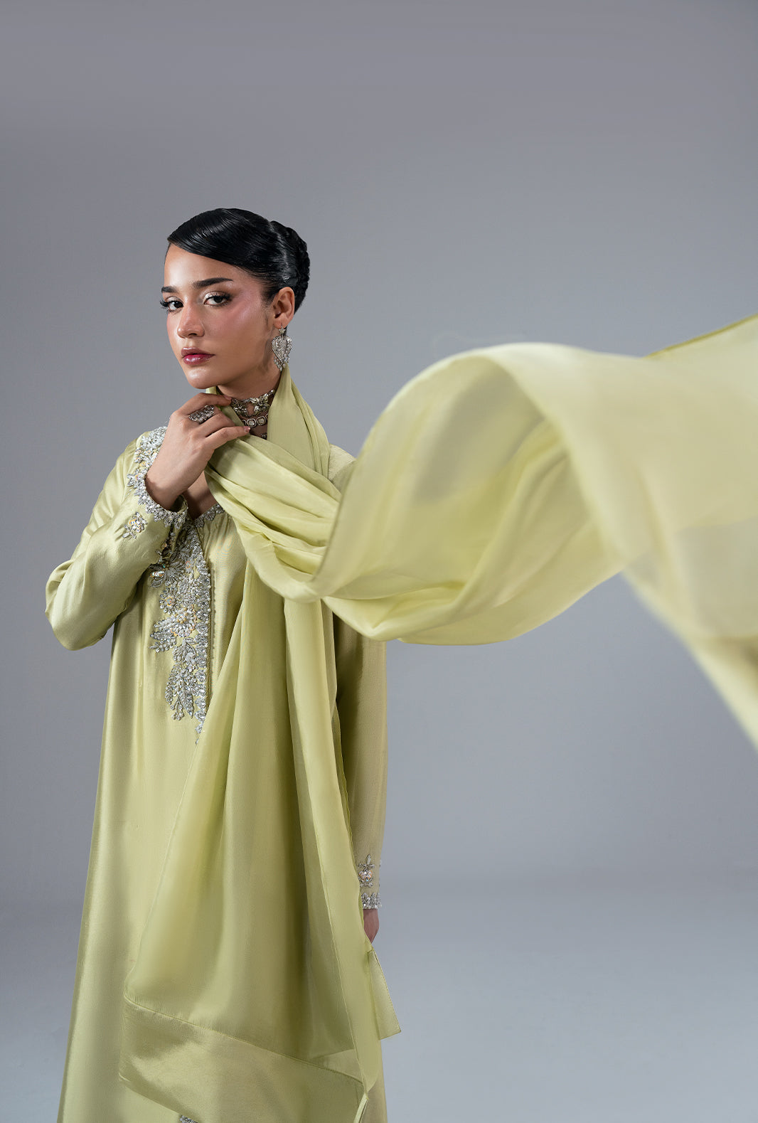 Ajr Couture | Symphony Pret 26 | Gold Dust by Ajr Couture - Designer Dress  - Type : Ladies Clothes - Available at Libayah - 100% Original 