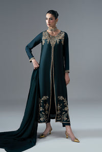 Ajr Couture | Symphony Pret 26 | Jade Mirage by Ajr Couture - Designer Dress  - Type : Ladies Clothes - Available at Libayah - 100% Original 