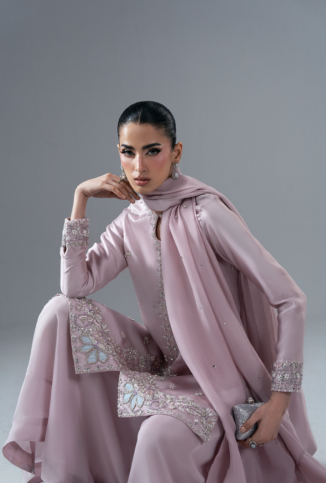 Ajr Couture | Symphony Pret 26 | Rose Quartz by Ajr Couture - Designer Dress  - Type : Ladies Clothes - Available at Libayah - 100% Original 