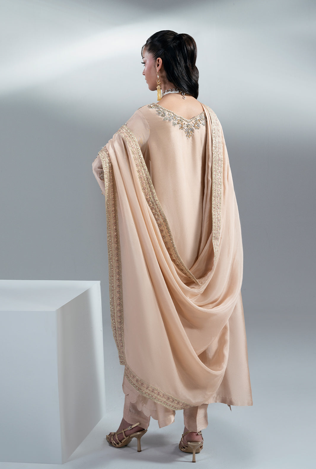 Ajr Couture | Symphony Pret 26 | Amber Glow by Ajr Couture - Designer Dress  - Type : Ladies Clothes - Available at Libayah - 100% Original 
