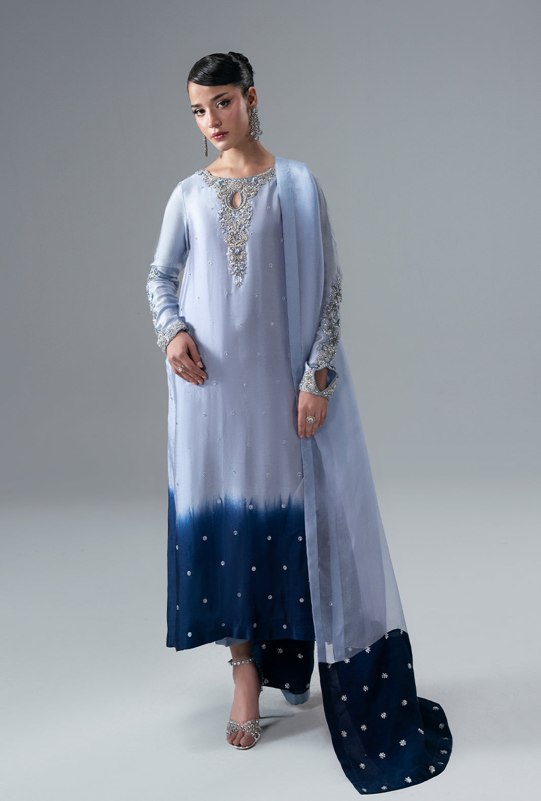Ajr Couture | Symphony Pret 26 | Sapphire by Ajr Couture - Designer Dress  - Type : Ladies Clothes - Available at Libayah - 100% Original 