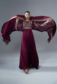 Ajr Couture | Symphony Pret 26 | Carmine by Ajr Couture - Designer Dress  - Type : Ladies Clothes - Available at Libayah - 100% Original 