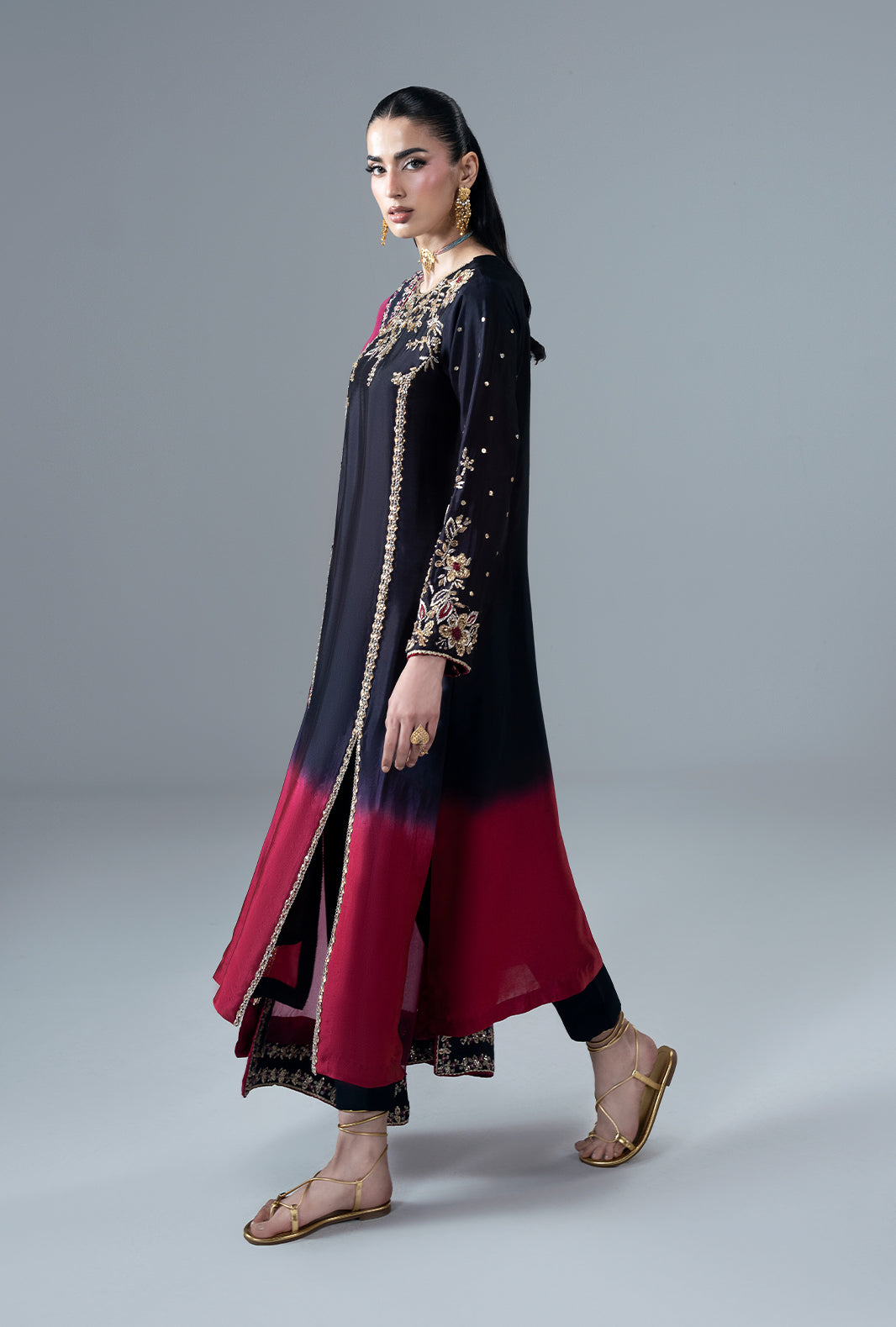 Ajr Couture | Symphony Pret 26 | Scarlet Ruby by Ajr Couture - Designer Dress  - Type : Ladies Clothes - Available at Libayah - 100% Original 