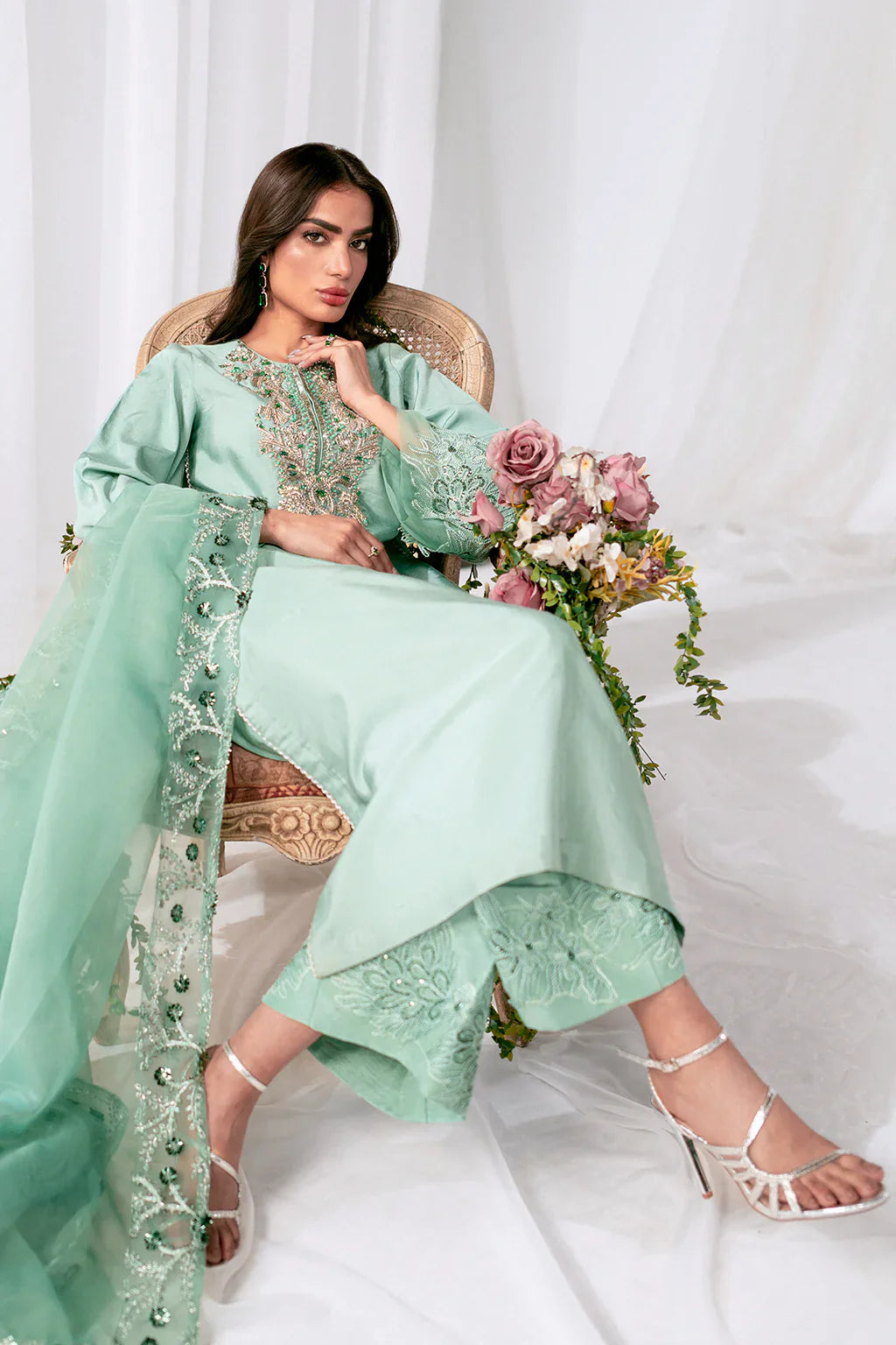 AJR Couture | Luxe Pret Eid | DIVINE by AJR Couture - Designer Dress - Type: Ladies Clothes - Available at Libayah - 100% Original