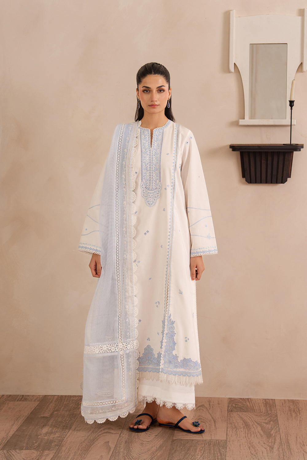 Afrozeh | Muted Muse 26 | Pearl by Afrozeh - Designer Dress  - Type : Ladies Clothes - Available at Libayah - 100% Original 