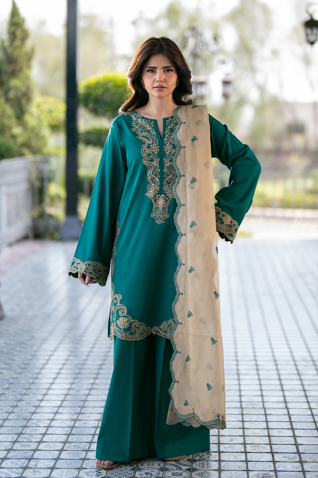 Alizeh | Printed Lawn | AF-EL-7074-Arctic by Alizeh - Designer Dress  - Type : Ladies Clothes - Available at Libayah - 100% Original 
