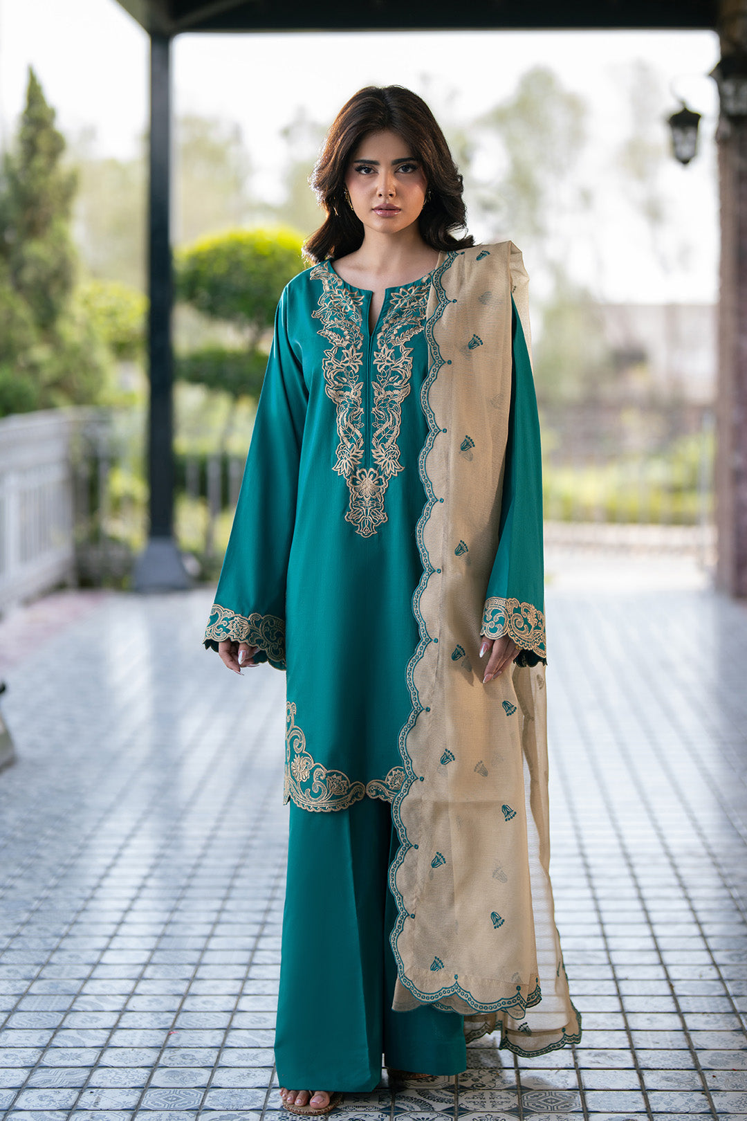 Alizeh | Printed Lawn | AF-EL-7074-Arctic by Alizeh - Designer Dress  - Type : Ladies Clothes - Available at Libayah - 100% Original 