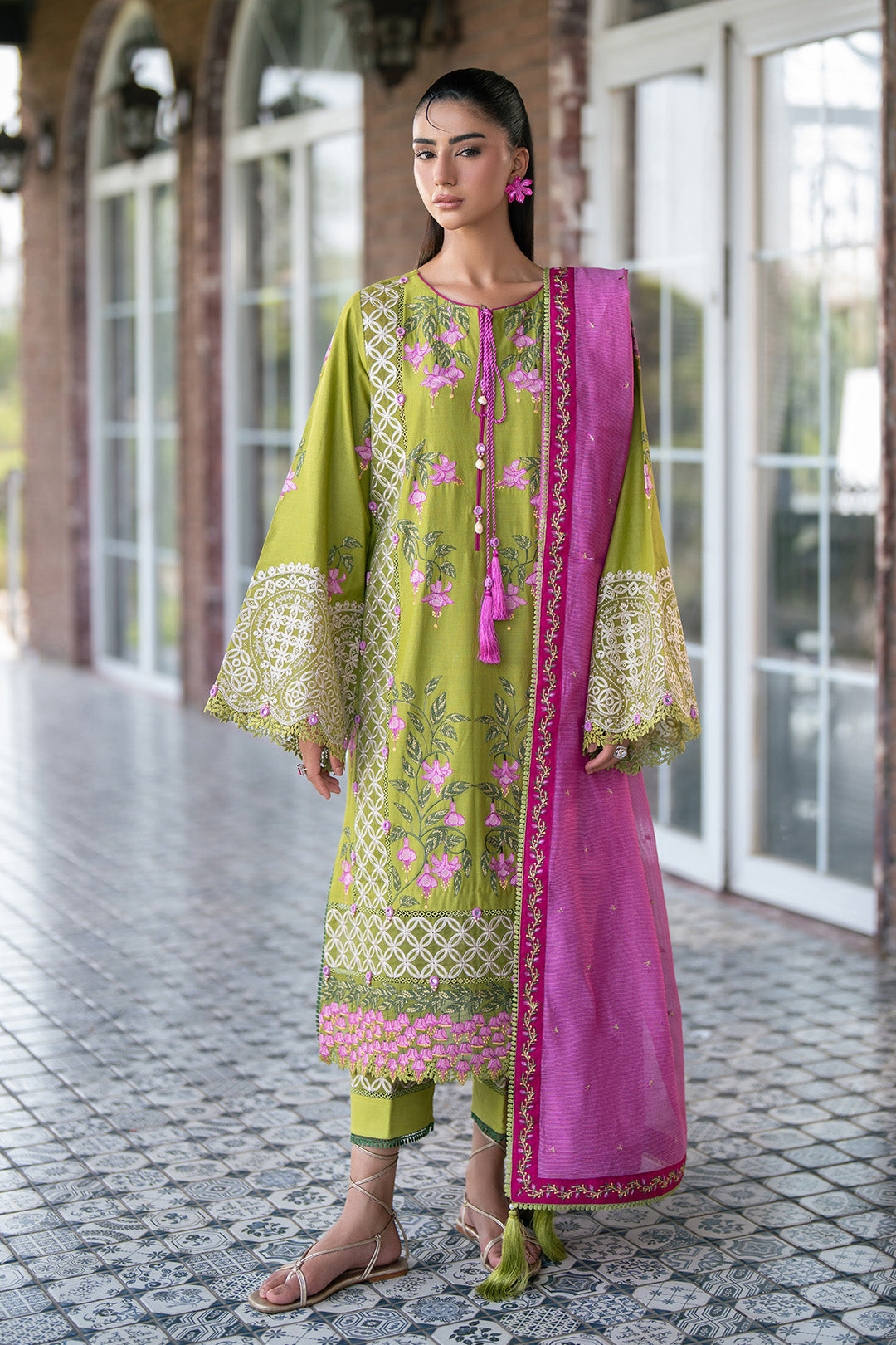 Alizeh | Printed Lawn | AF-EL-7073-Summer by Alizeh - Designer Dress  - Type : Ladies Clothes - Available at Libayah - 100% Original 