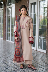 Alizeh | Printed Lawn | AF-EL-7078-Tan by Alizeh - Designer Dress  - Type : Ladies Clothes - Available at Libayah - 100% Original 