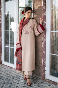 Alizeh | Printed Lawn | AF-EL-7078-Tan by Alizeh - Designer Dress  - Type : Ladies Clothes - Available at Libayah - 100% Original 