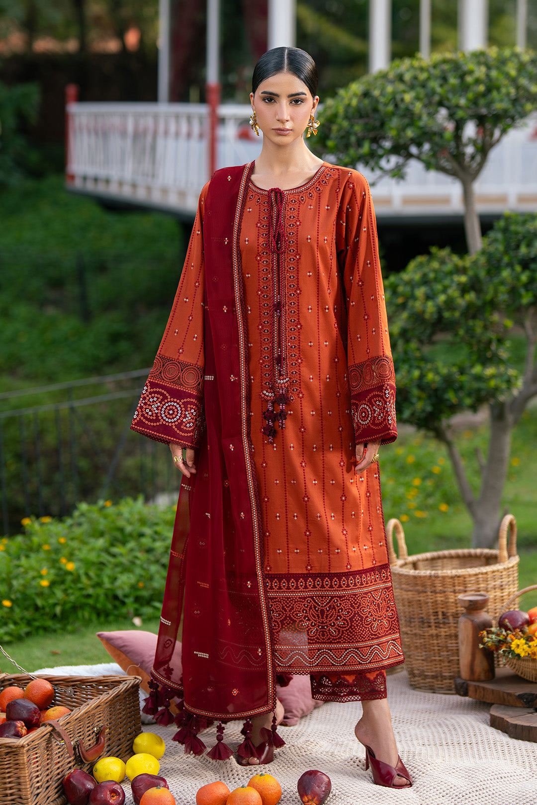Alizeh | Printed Lawn | AF-EL-7066-Kaya by Alizeh - Designer Dress  - Type : Ladies Clothes - Available at Libayah - 100% Original 