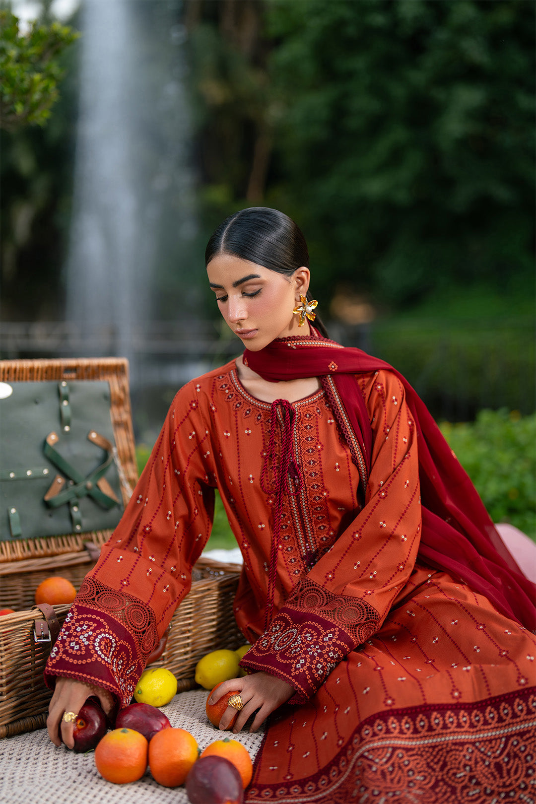 Alizeh | Printed Lawn | AF-EL-7066-Kaya by Alizeh - Designer Dress  - Type : Ladies Clothes - Available at Libayah - 100% Original 