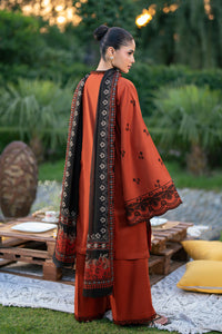Alizeh | Printed Lawn | AF-EL-7077-Tawny by Alizeh - Designer Dress  - Type : Ladies Clothes - Available at Libayah - 100% Original 