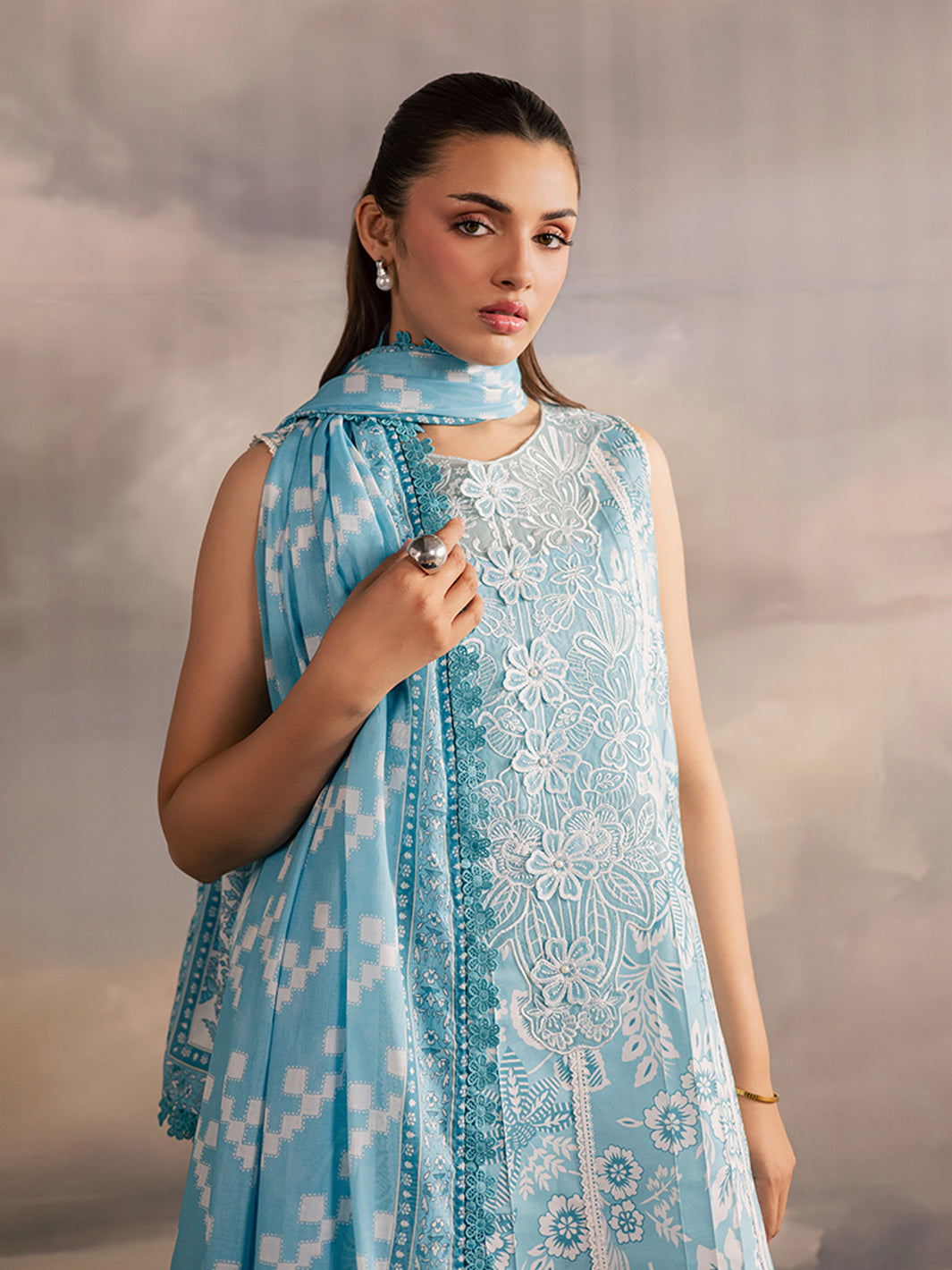 Mahnur | Afsana Lawn 26 | AL-02 by Mahnur - Designer Dress  - Type : Ladies Clothes - Available at Libayah - 100% Original 