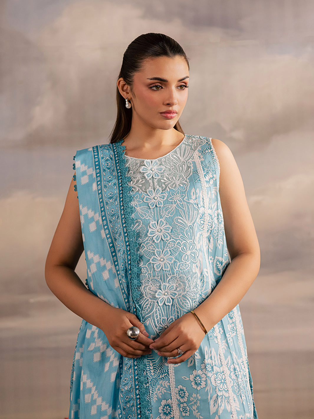 Mahnur | Afsana Lawn 26 | AL-02 by Mahnur - Designer Dress  - Type : Ladies Clothes - Available at Libayah - 100% Original 