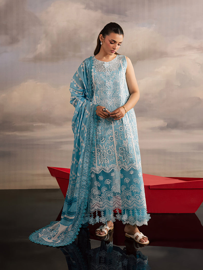 Mahnur | Afsana Lawn 26 | AL-02 by Mahnur - Designer Dress  - Type : Ladies Clothes - Available at Libayah - 100% Original 