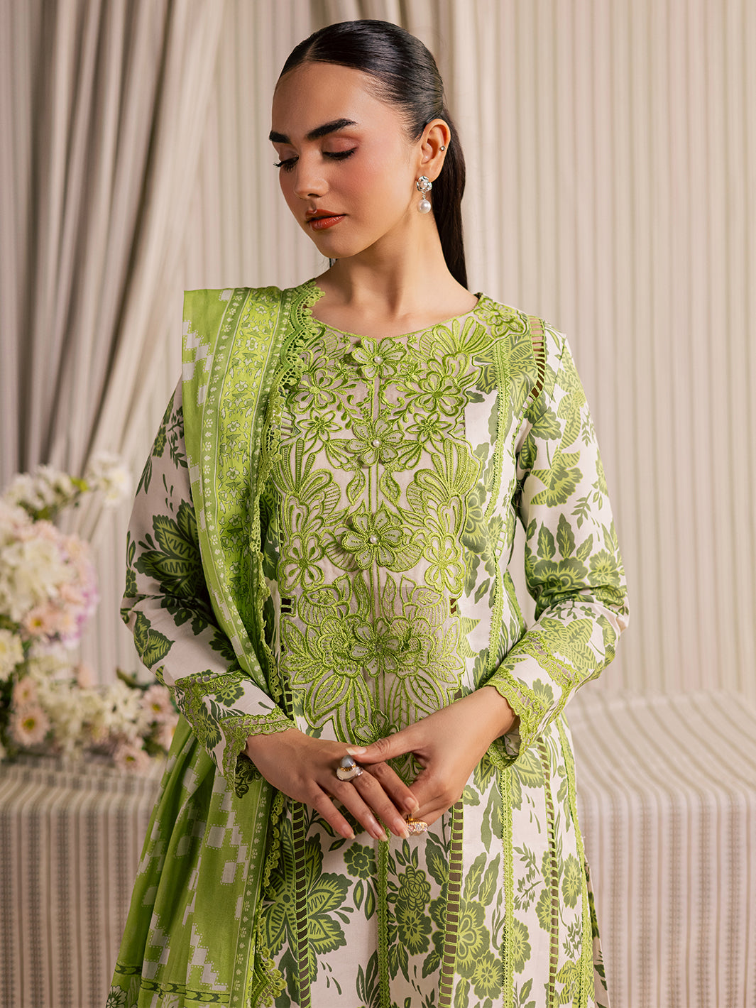 Mahnur | Afsana Lawn 26 | AL-03 by Mahnur - Designer Dress  - Type : Ladies Clothes - Available at Libayah - 100% Original 
