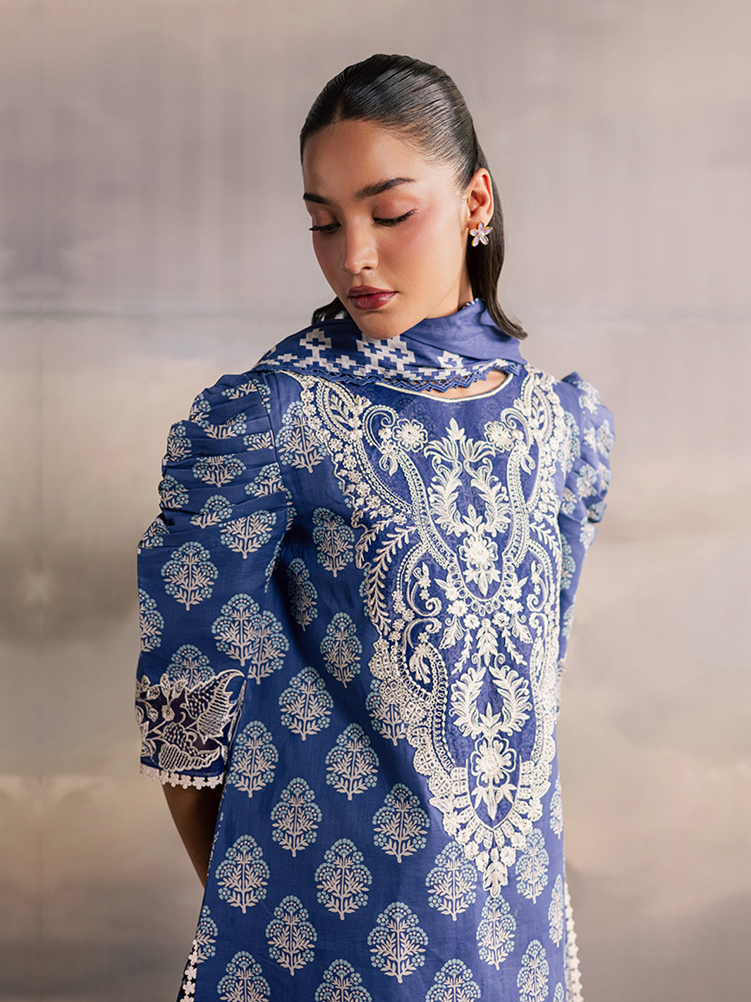 Mahnur | Afsana Lawn 26 | AL-04 by Mahnur - Designer Dress  - Type : Ladies Clothes - Available at Libayah - 100% Original 